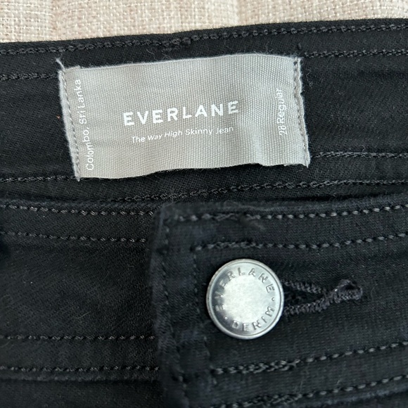 EVERLANE The Way High Skinny Jean Black. Size  28R - Picture 8 of 8